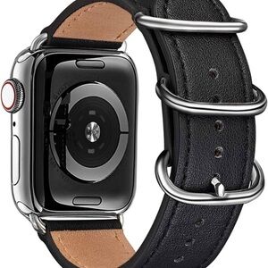 Leather Bands Compatible with Apple Watch 38mm,40mm.42mm 44mm,Genuine Leather